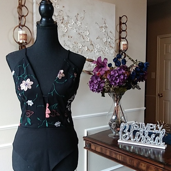 NWT Fashion Nova Don't Think Twice Black/Combo Bodysuit. Size M - Picture 14 of 17